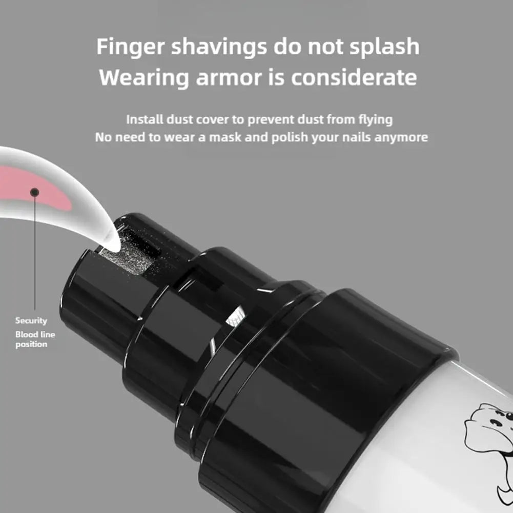 Tuzwa Dog Nail Grinder – USB Rechargeable Quiet Electric Nail Trimmer for Dogs, Portable Pet Nail Grinder for Small & Large Dogs