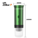 Portable Espresso Coffee Maker | Wireless 3-in-1 Portable Espresso Machine with 20-Bar Pressure & USB Rechargeable Design for Travel, Car & Home