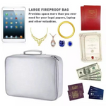 SecureGuard | Fireproof and Waterproof Document Organizer Bag with Durable Design | Portable Protection for Travel and Home Safety 1