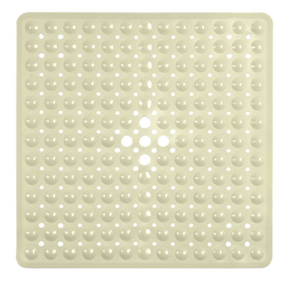 Secure Step | Non-Slip Bath Safety Mat with Strong Suction Cups | Stylish Drainage Design for Safe Showers 0