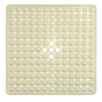 Secure Step | Non-Slip Bath Safety Mat with Strong Suction Cups | Stylish Drainage Design for Safe Showers 0