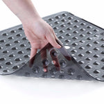Secure Step | Non-Slip Bath Safety Mat with Strong Suction Cups | Stylish Drainage Design for Safe Showers 2