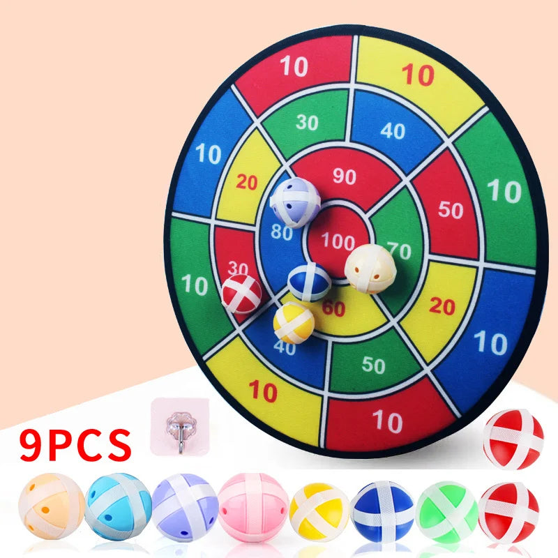 Tuzwa Sticky Ball Dart Board Game for Kids – Indoor Outdoor Target Toss Toy Set for Parent-Child Play & Family Activities
