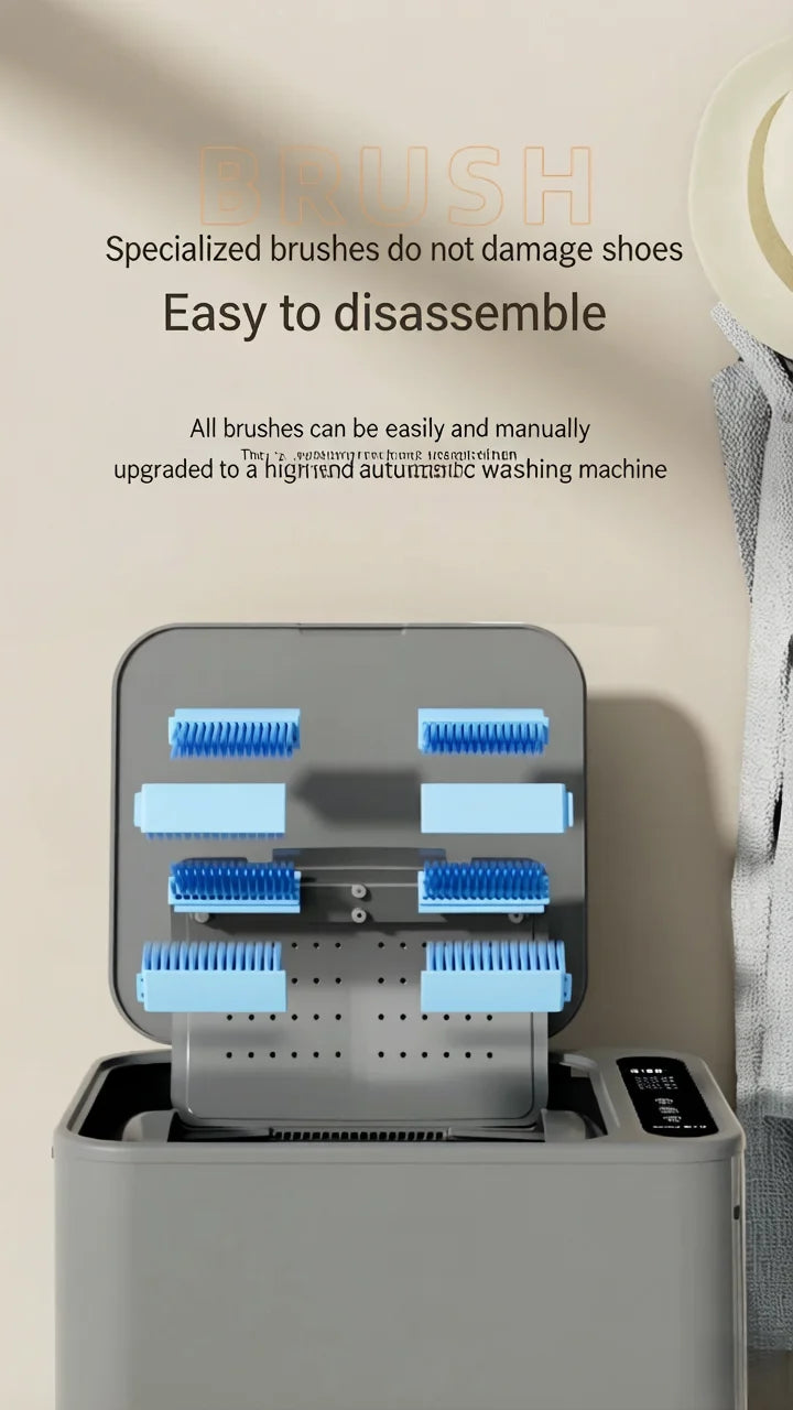 Tuzwa Semi-Automatic Electric Shoe Washing Machine – Compact Shoe Washer with Self-Cleaning Drum & Cold Water Cleaning for Home Use