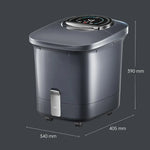 Tuzwa Electric Foot Bath Massager with Heating & Temperature Control – ABS Heated Foot Spa for Home Comfort