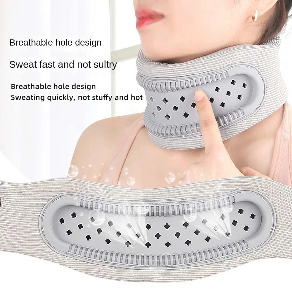 Tuzwa Adjustable Neck Support Brace with Traction & Warmth – Ergonomic Cervical Support Collar for Relaxation, Posture & Daily Comfort