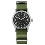 Men's 38mm Luminous Field Watch - Easy Read Arabic Numeral Dial, Durable Nylon Strap, Lightweight Everyday Watch