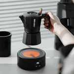 Tuzwa Compact Electric Stove | Mini Coffee Maker Hot Plate with Ceramic Cooktop for Moka Pot, Turkish Coffee & Camping