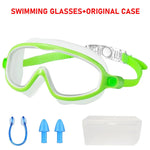 Tuzwa Kids Swim Goggles | Wide View Anti-Fog Swimming Goggles with UV Protection & Leakproof Comfort for Boys & Girls Ages 3–15