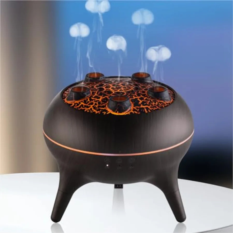 Tuzwa 250ML Jellyfish Essential Oil Diffuser – Ultrasonic Aromatherapy Humidifier with Remote Control for Home