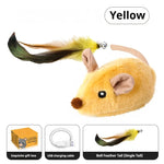 Tuzwa Interactive Cat Toy – Automatic Sensing Moving Plush Mouse Toy for Cats & Kittens, USB Rechargeable Electronic Cat Mouse Toy