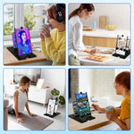 Tuzwa 3D HD Phone Screen Magnifier – 12"/14" Foldable Smartphone Screen Amplifier Stand with Bluetooth Remote for Movies, Videos & Gaming