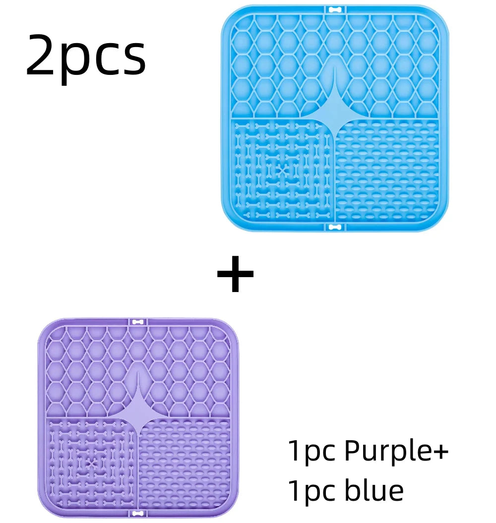 Tuzwa Lick Mat for Dogs – Slow Feeder Dog Licking Mat with Suction Base, Interactive Enrichment & Training Tool for All Breeds