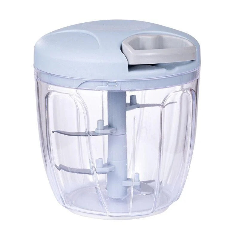 Tuzwa Manual Meat Mincer & Garlic Chopper | Hand Crank Food Processor with Easy Rotate Handle for Meat, Garlic, Vegetables & Nuts