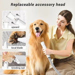Tuzwa 6-in-1 Pet Grooming Vacuum Kit – 12kPa Dog & Cat Hair Vacuum with Deshedding Grooming Tools for Pet Hair Removal