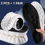 Tuzwa 4D Sports Insoles with Arch Support – Shock-Absorbing EVA Shoe Inserts, Lightweight Anti-Slip Cushioned Insoles for Athletic Shoes