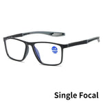 Tuzwa Multifocal Blue Light Reading Glasses for Men & Women – Lightweight Square Computer Readers for Reading & Screen Use