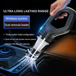 Tuzwa 120W Cordless Handheld Car Vacuum Cleaner – Strong Suction Portable Rechargeable Vacuum for Car & Home, Lightweight 0.23kg Design