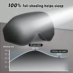 Tuzwa Cooling Sleep Eye Mask with Adjustable Strap – Pressure-Free Light Blocking Sleeping Mask, Soft Travel Eye Cover, Black