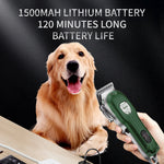 Tuzwa Dog Hair Clippers – Rechargeable Low Noise Cordless Dog Grooming Trimmer, Lightweight Electric Pet Clippers for Home Grooming