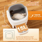 Tuzwa Automatic Self-Cleaning Cat Litter Box | Smart App-Controlled Litter Box with Odor Control | Quiet Large-Capacity Litter System for Multi-Cat Homes