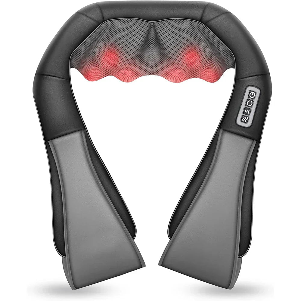 Shiatsu Massage Cushion with Infrared Heating | Portable Pain Relief for Neck and Shoulders 0