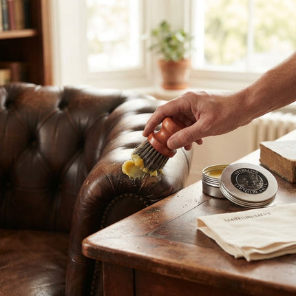 Leather Conditioner for Furniture and Sofa, Wood Polish and Furniture Polish Cream, Leather Restorer and Protector Wax