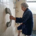 Suction Cup Grab Bar for Bathroom, Bath Grab Bar for Elderly and Disabled, Bathroom Safety Bar with Pressure Locks