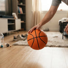 PU Basketball, Indoor Basketball with Low Bounce Noise, Silent Basketball Training Ball for Men and Adult Home Workouts
