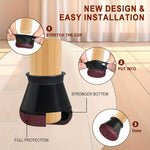 Silicone Chair Leg Protectors with Flexible Fit | Noise Reduction for Scratch-Free Floors 3
