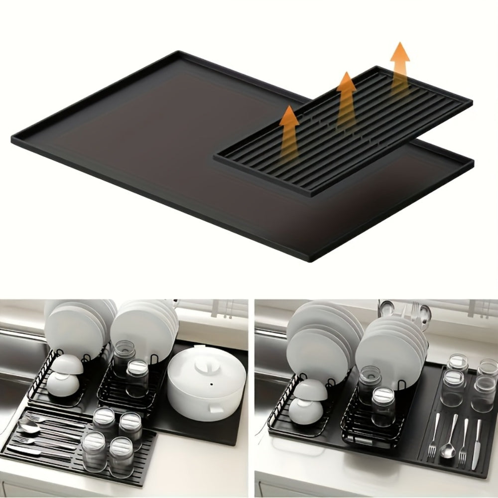Silicone Coffee Bar Mat with Drainage | Stylish and Practical Solution for Clean Brewing 7