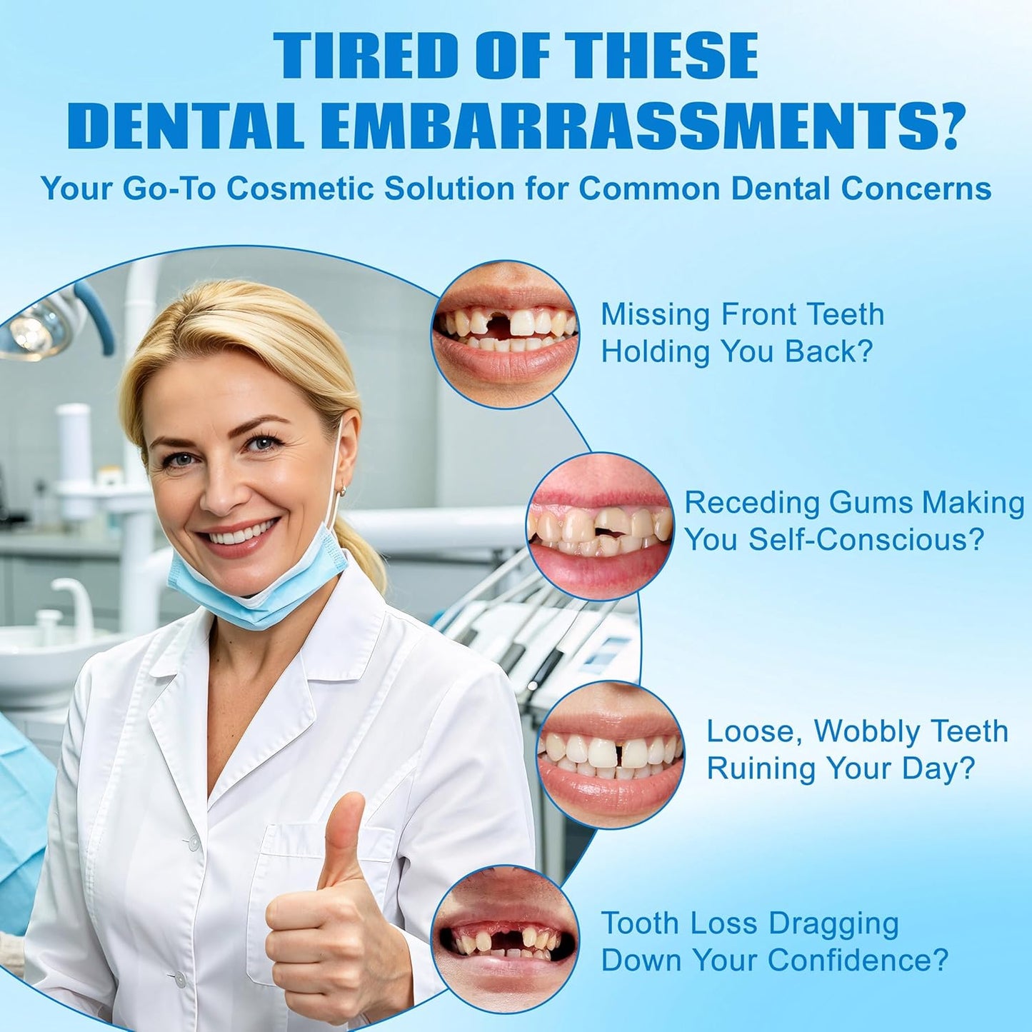 Silicone Dentures | Natural-Looking Boil and Bite Design for Comfortable Fit | Easy to Clean for Daily Wear 2