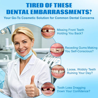 Silicone Dentures | Natural-Looking Boil and Bite Design for Comfortable Fit | Easy to Clean for Daily Wear 2