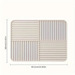 Silicone Dish Drying Mat with Heat Resistance | Foldable Anti-Slip Kitchen Organizer for Effortless Drying 1