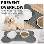 Silicone Pet Feeding Mat with Non-Slip Surface | Bone-Shaped Design for Mess-Free Mealtime 6