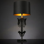 Skelevan | Gothic Accent Lamp with Handcrafted Resin Skeleton & Warm Metallic Glow | Unique Home Decor 1