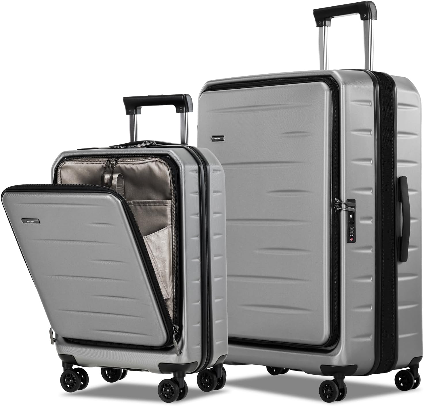 Skyward | Expandable Hard Shell Carry-On with Front Pocket & TSA Lock | Lightweight and Durable Luggage Set 8
