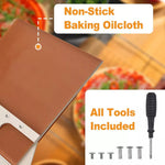 Tuzwa Wooden Pizza Peel – 14 x 16 Inch Pizza Paddle with 10 Inch Handle & Beveled Edge for Oven, Grill & Pizza Stone