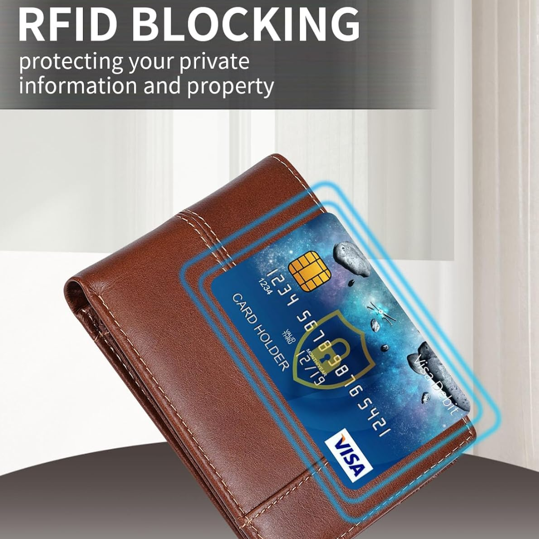 SlimArmor | RFID-Blocking Leather Bifold Wallet for Men with 16 Card Slots | Durable Design for Everyday Security 5