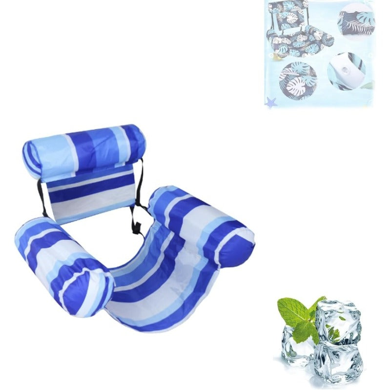 Sloosh | Inflatable Pool Float Chair with Adjustable Backrest | Lightweight Design for Ultimate Comfort 0