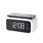 Smart Alarm Clock with Qi Wireless Charging & Adjustable LED Display | Minimalist Design for Home or Office 2