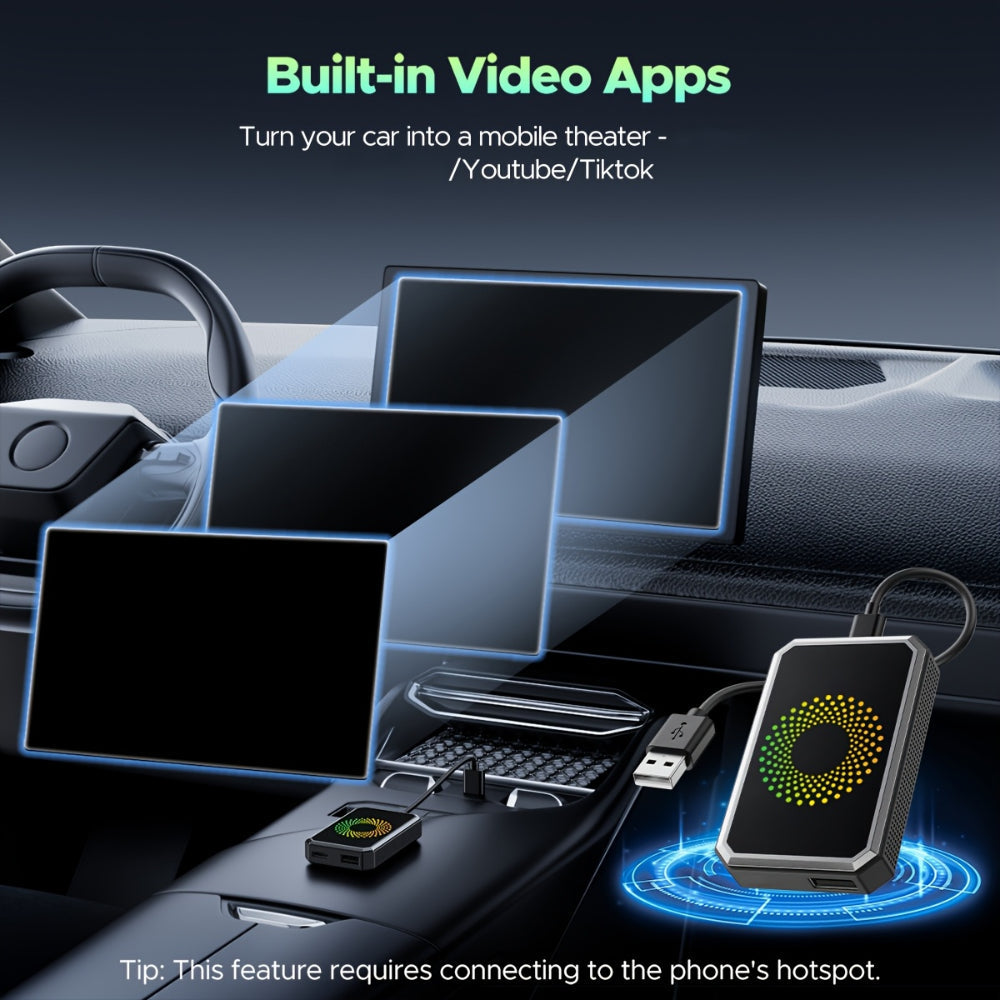 Smart Car Series | Wireless Carplay Adapter with Quick Setup | Bluetooth Connectivity for Effortless Media Streaming 8