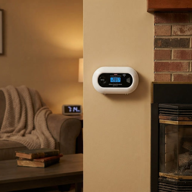 Carbon Monoxide Detector Battery Operated, CO Detector with LCD Display, Carbon Monoxide Alarm with 10 Year Battery