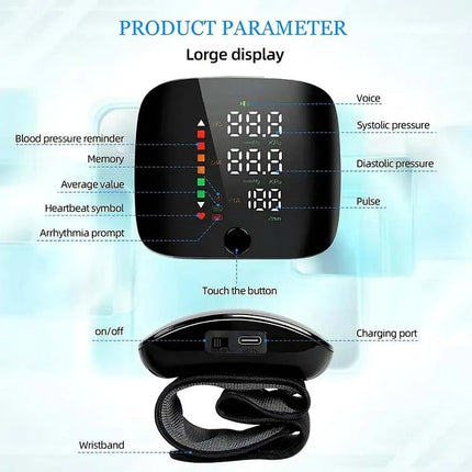 Smart Health | Blood Pressure Monitor with Voice Alerts & LCD Screen | Portable Design for Accurate Home Tracking 3
