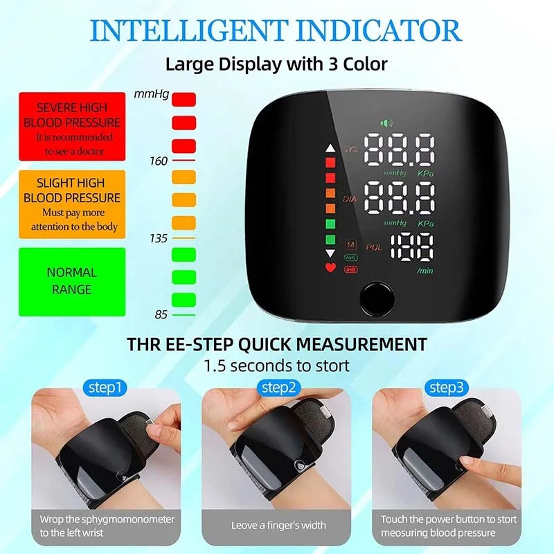 Smart Health | Blood Pressure Monitor with Voice Alerts & LCD Screen | Portable Design for Accurate Home Tracking 4