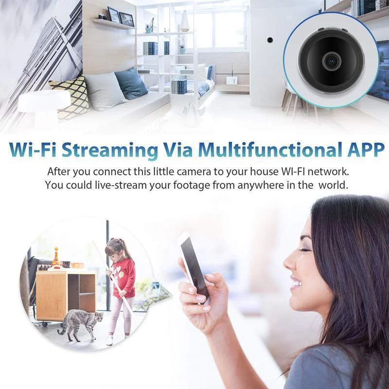 Smart Home Security | Wireless Security Camera with Night Vision | Remote Monitoring for Enhanced Home Protection 4
