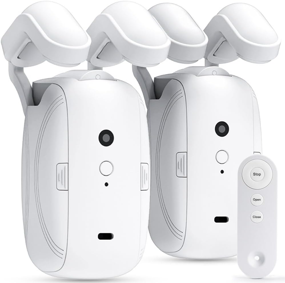 Smart Home | Motorized Curtain Opener with Bluetooth Control | Quiet Operation for Effortless Convenience 0