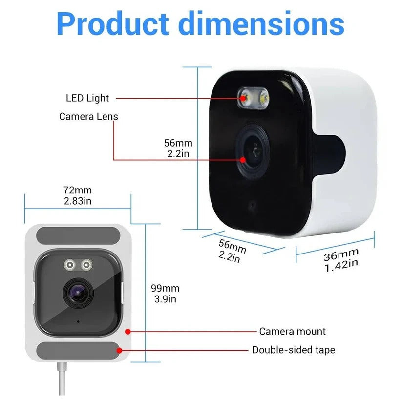 Smart Home | Window Security Camera with AI Human Detection | Full Color Night Vision for Enhanced Surveillance 4
