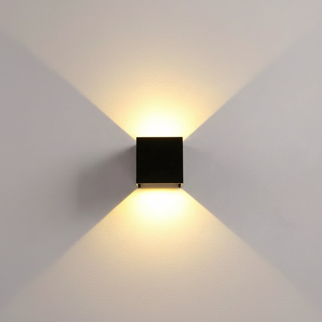 Smart Home | Wireless LED Wall Light with Motion Sensor & Rechargeable Battery | Modern Cube Design for Easy Installation 0