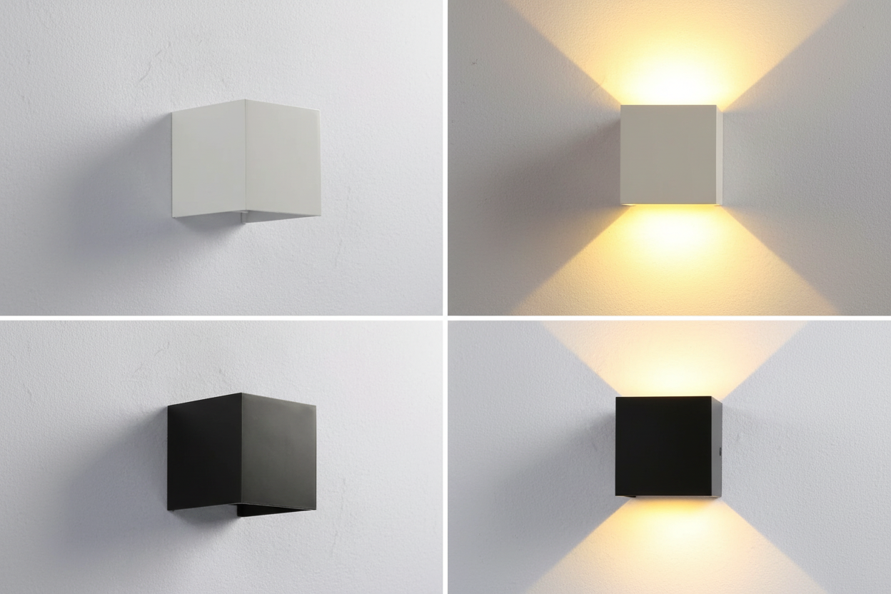 Smart Home | Wireless LED Wall Light with Motion Sensor & Rechargeable Battery | Modern Cube Design for Easy Installation 6